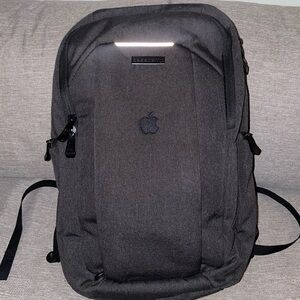 Stylish Black Backpack with Apple Logo